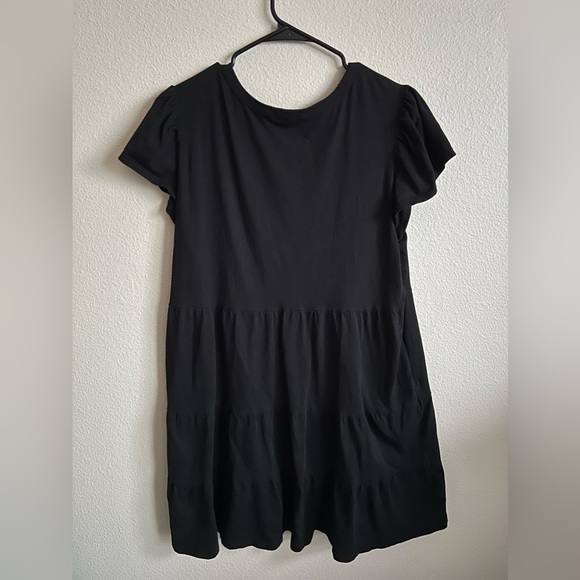 Time and Tru Women's Short Sleeve Tiered Knit Dress, Size XL - Picture 3 of 4